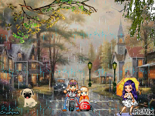 Rainy afternoon - 無料のアニメーション GIF
