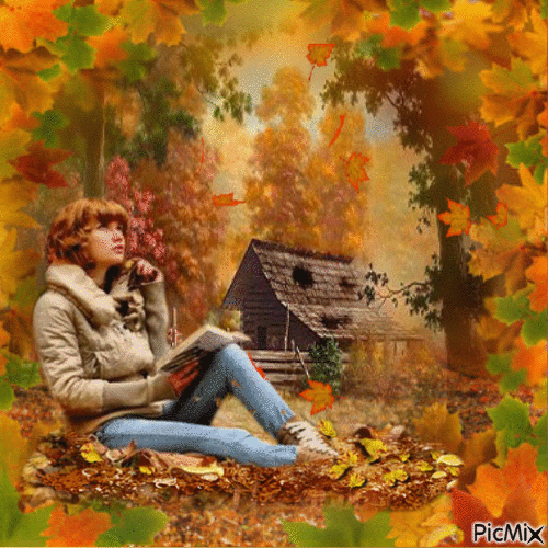 Herbst automne autumn - Nemokamas animacinis gif