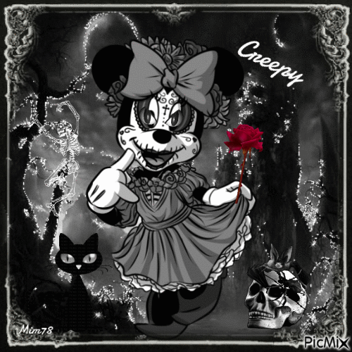 Creepy Disney - Minnie Mouse - Zdarma animovaný GIF