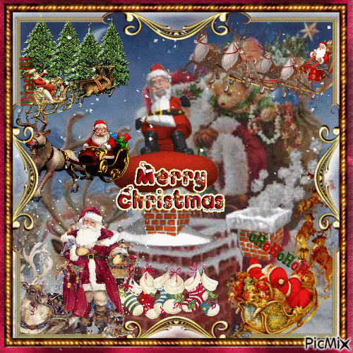 Merry Christmas to All and to All a Good Night - GIF animate gratis