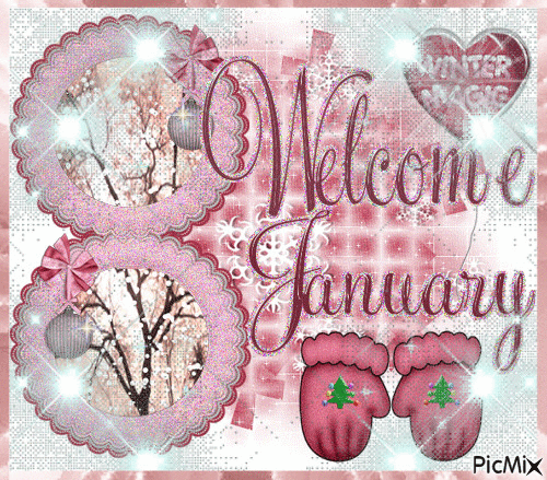 Welcome January! - 無料のアニメーション GIF