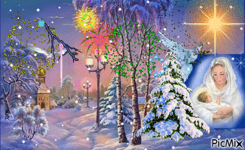 Merry Christmas - GIF animasi gratis