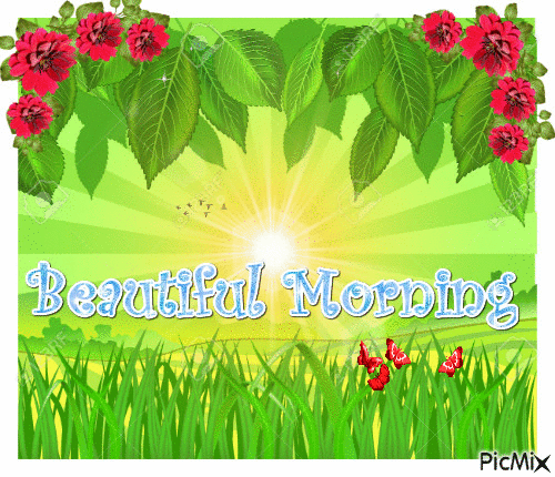 beautiful morning - Nemokamas animacinis gif