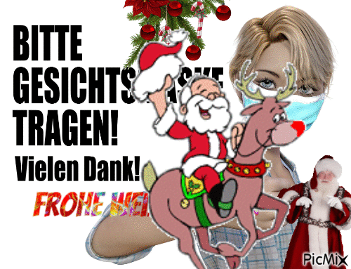 froh weihnacht muntschutz - GIF animasi gratis