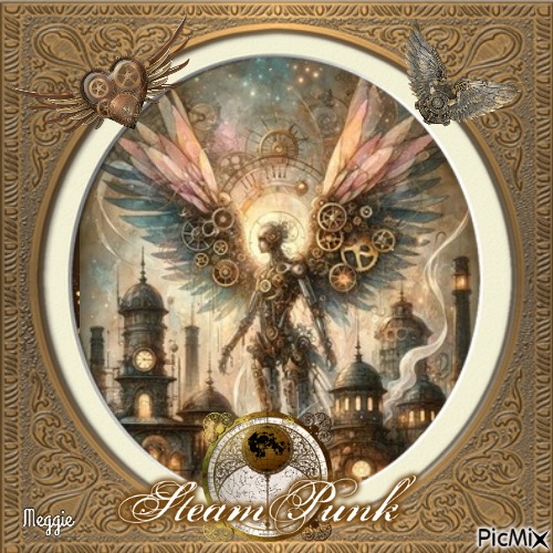 steampunk angel - darmowe png