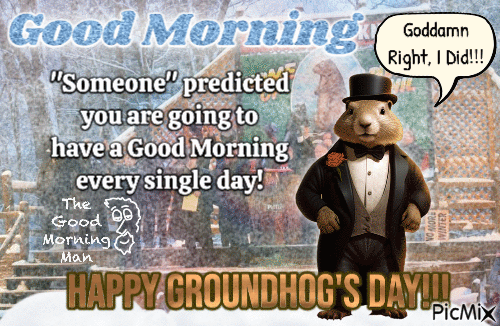 Groundhog's Day 2024 - Nemokamas animacinis gif