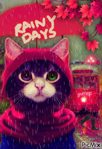Rainy Days - Animovaný GIF zadarmo