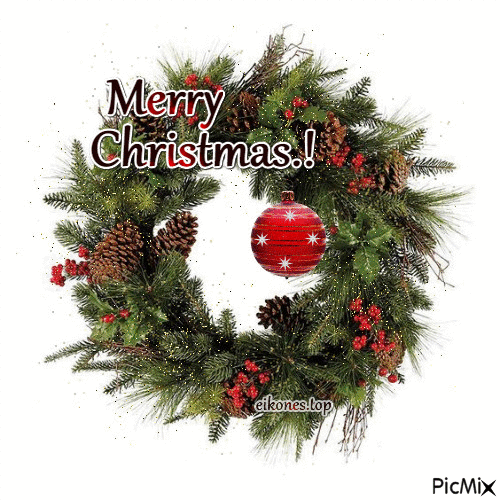 Merry Christmas.! - GIF animasi gratis