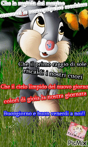 Buongiornoe buon venerdi - Bezmaksas animēts GIF