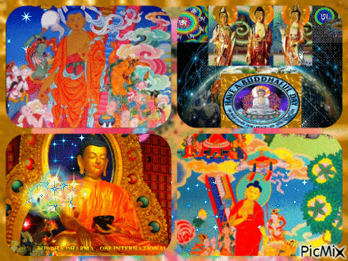 Blessed Dharmachakra day LhaBab Duchen - Δωρεάν κινούμενο GIF