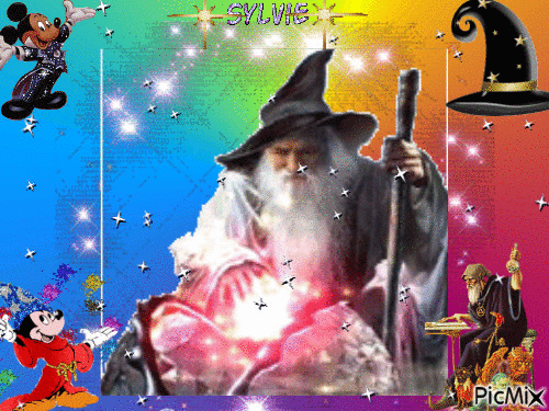 magicien ma création a partager sylvie - Free animated GIF
