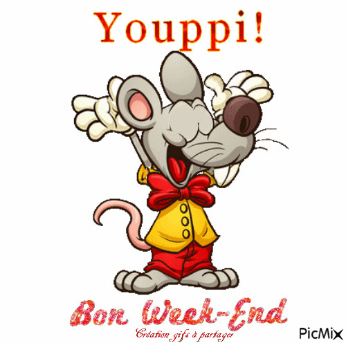 Youppi Bon week end - Ingyenes animált GIF