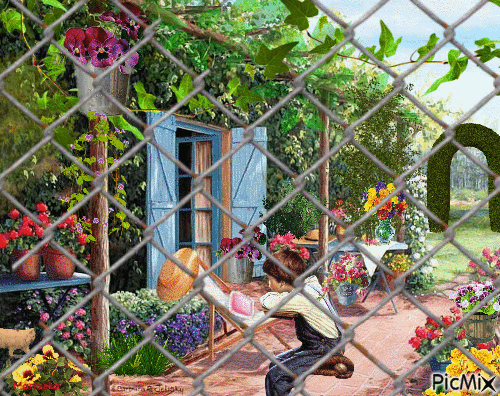 Jardín de la abuela - Безплатен анимиран GIF