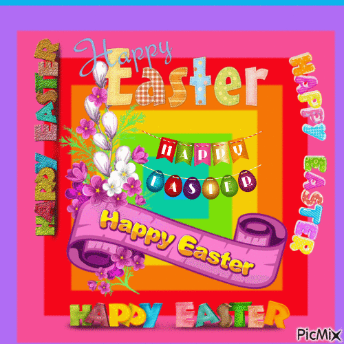 Happy Easter to All - Free animated GIF