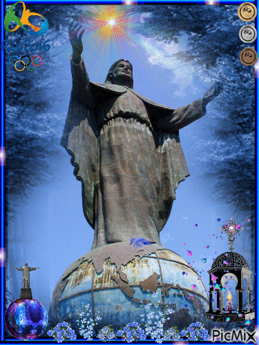 **** JESUS À RIO (AU BRÉSIL)... LES OLYMPIQUES 2016 À ``RIO...!!!!`` **** - GIF animate gratis