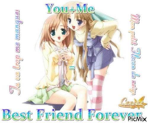 Best Friend Forever mon Floncon de neige!! - GIF เคลื่อนไหวฟรี