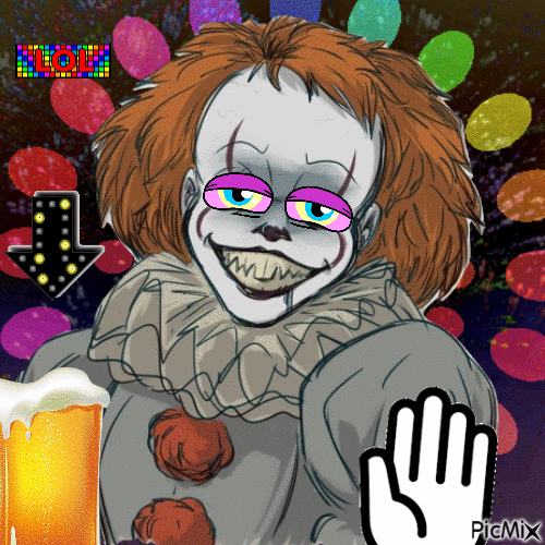 Pennywise Drunk - 無料のアニメーション GIF