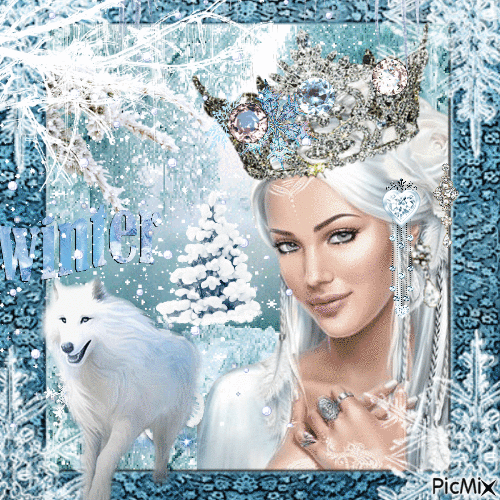 Reine de la neige - Ilmainen animoitu GIF