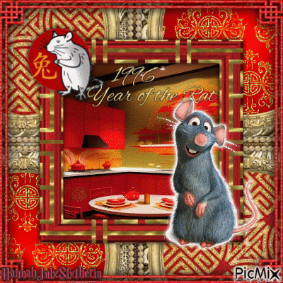 {#}1996 - Year of the Rat{#} - GIF animado grátis