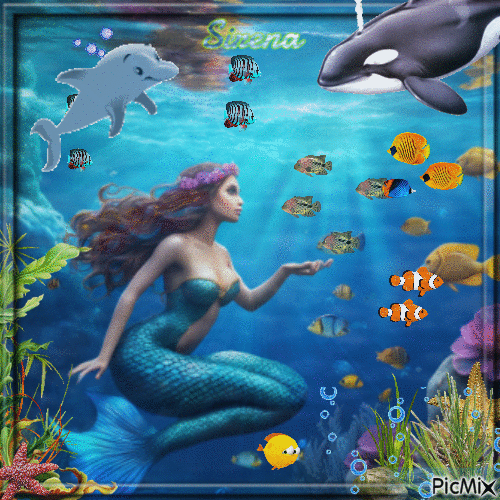 Sirena - Nemokamas animacinis gif