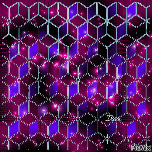 cube violette et rose - Δωρεάν κινούμενο GIF