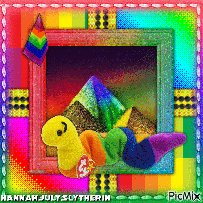 ♠Inch Goes to the Rainbow Pyramids♠ - GIF animado grátis