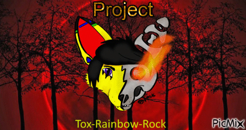 Tox-Rainbow-Rock furry - GIF animé gratuit