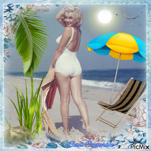Marilyn Monroe - Verão - Gratis geanimeerde GIF