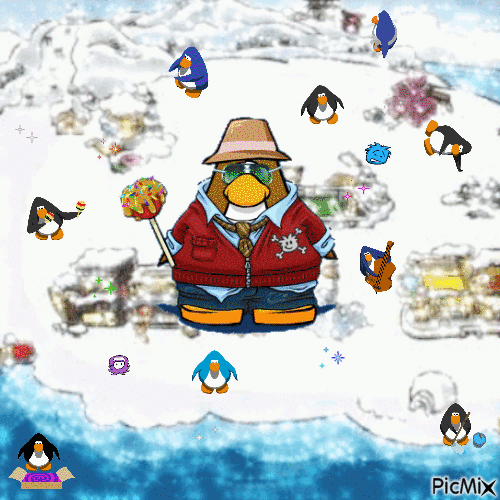 i miss club penguin badly - Gratis animeret GIF