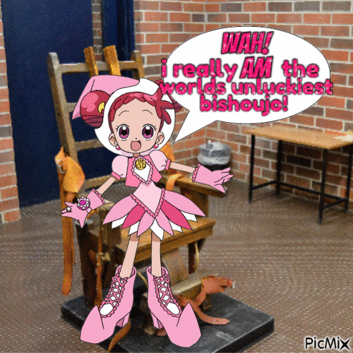 doremi and the electric chair - Free animated GIF