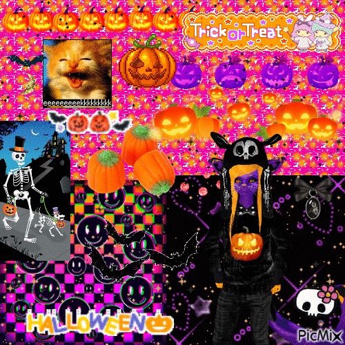 Halloween catboy - Безплатен анимиран GIF