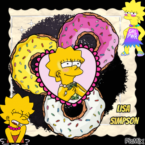 Lisa Simpson - GIF animado grátis