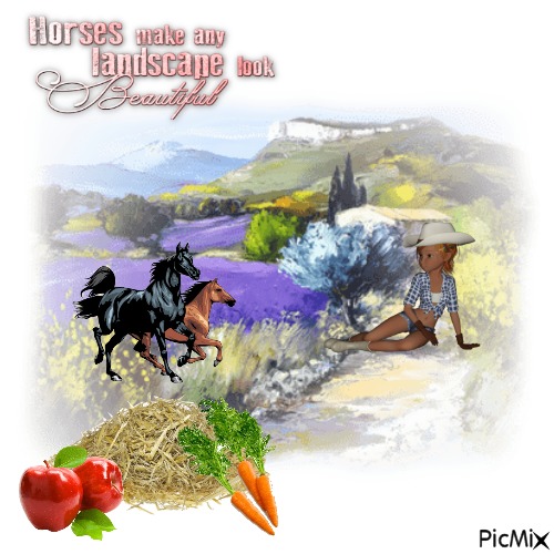 Horses Make Any Landscape Look Beautiful - 免费PNG