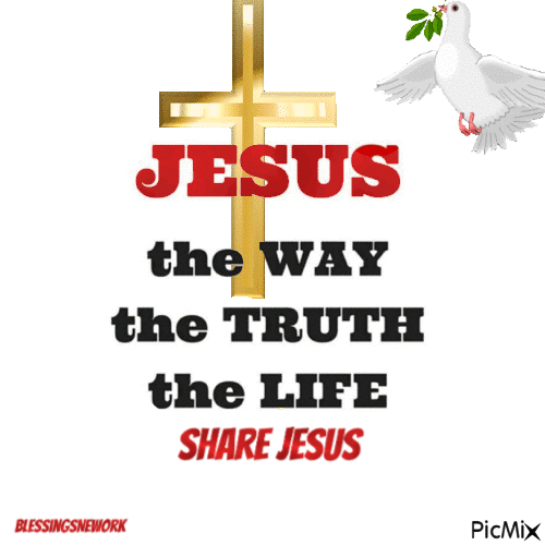 Jesus the way the truth the life #BlessingsNetwork - Animovaný GIF zadarmo