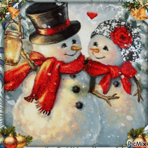 muñeco de nieve - Nemokamas animacinis gif