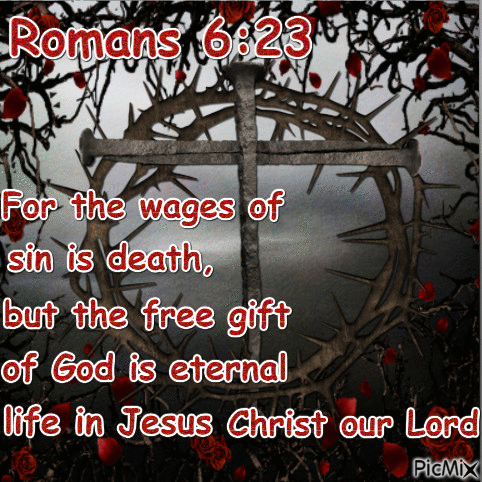 Romans 6:23 - Бесплатный анимированный гифка