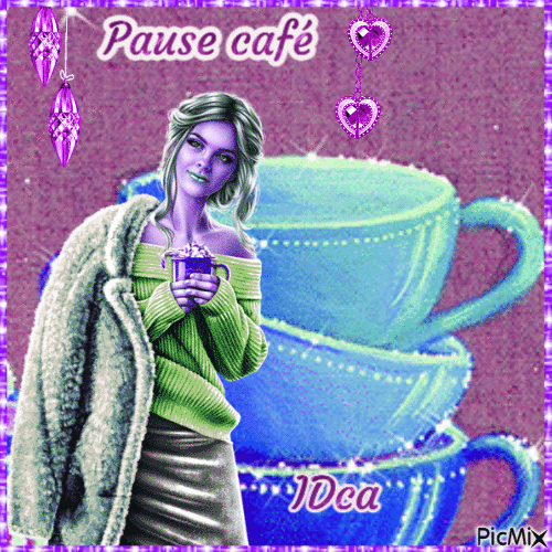 Pause café - GIF เคลื่อนไหวฟรี
