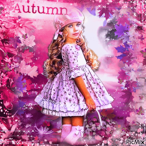 Autumn Girl - Gratis geanimeerde GIF