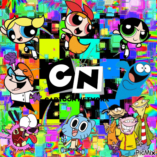 Rainbow Cartoon Network - Darmowy animowany GIF