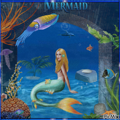 mermaid - GIF animado gratis