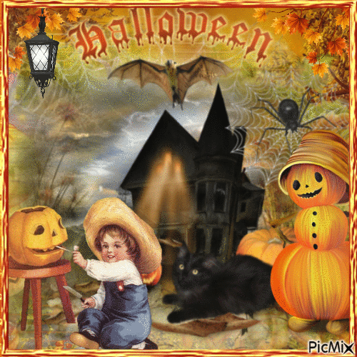 Concours : Enfant d'Halloween - Бесплатный анимированный гифка