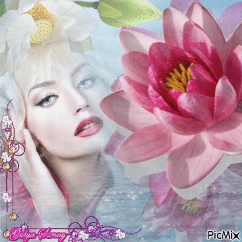 Lady lotus - Ingyenes animált GIF
