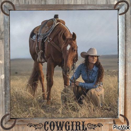 Cowgirl - Nemokamas animacinis gif