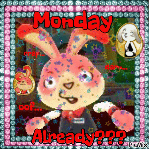Arcade Bunny Monday - Free animated GIF