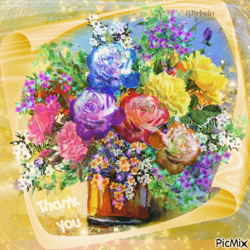 Bouquet of flowers-contest - Бесплатни анимирани ГИФ