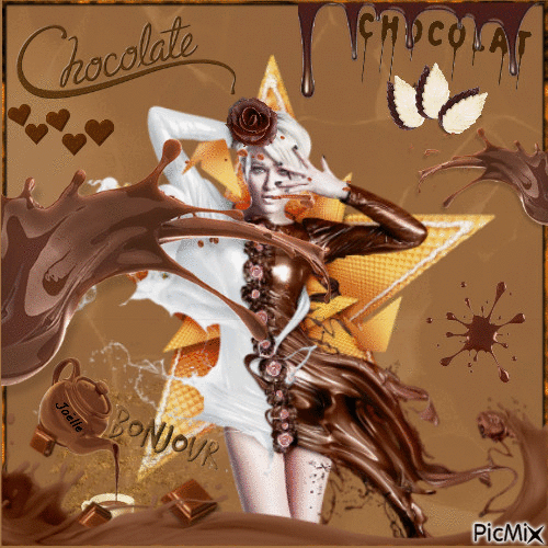 La femme chocolat ... - GIF animado gratis