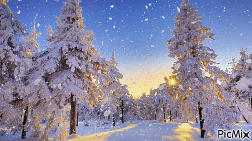 Iarna - GIF animado gratis