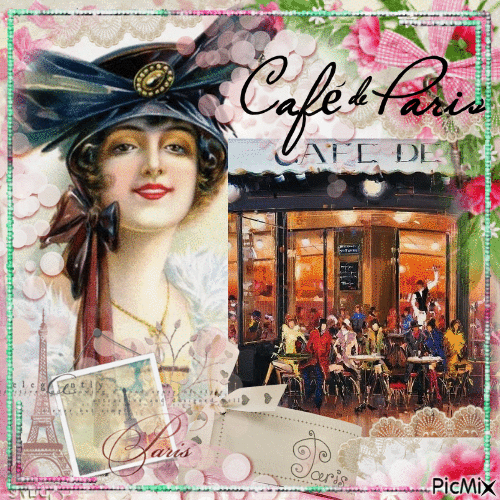 Cafe de Paris - Ingyenes animált GIF