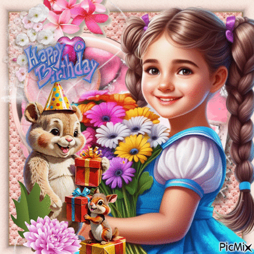 happy birthday brica - Ingyenes animált GIF