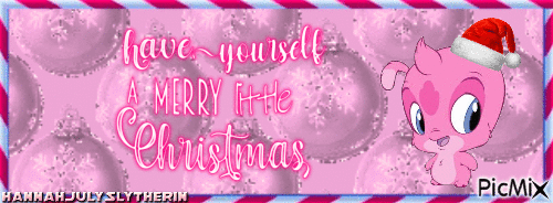 {Mr Stenchy - Merry little Christmas Banner} - Free animated GIF